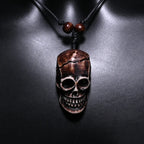 FX020 Ox bone carving necklace skull pendant Punk Choker Retro Jewelry Tribal style Imitation Yak Bone necklace Amulet