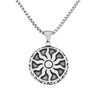 Sun God Pendant Necklace — Stainless Steel