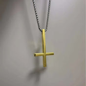 Cross Pendant Necklace — Stainless Steel