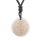 Iced Out Archangel Gabriel Pendant Necklace 30mm