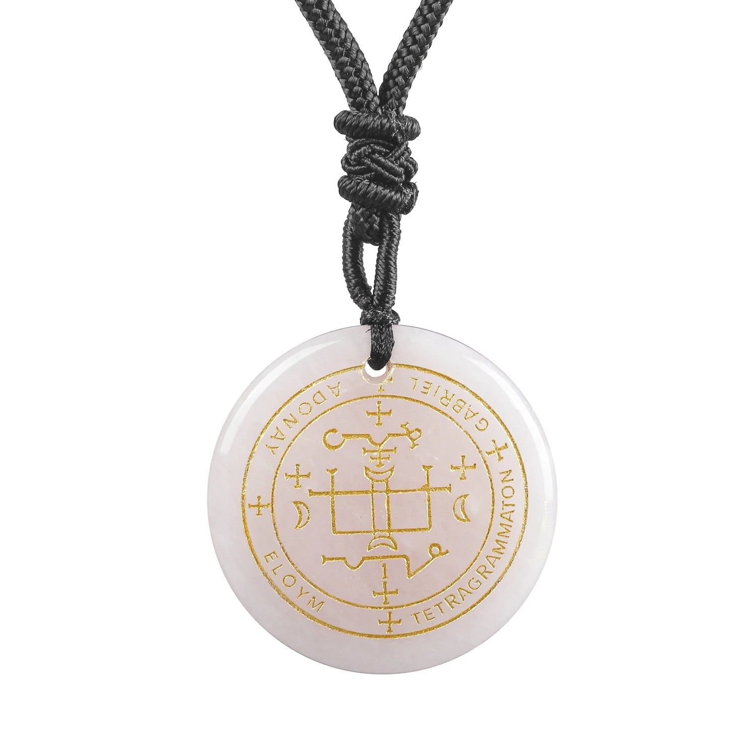 Iced Out Archangel Gabriel Pendant Necklace 30mm