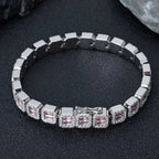 Gold Baguette Tennis Bracelet 8MM Iced Out
