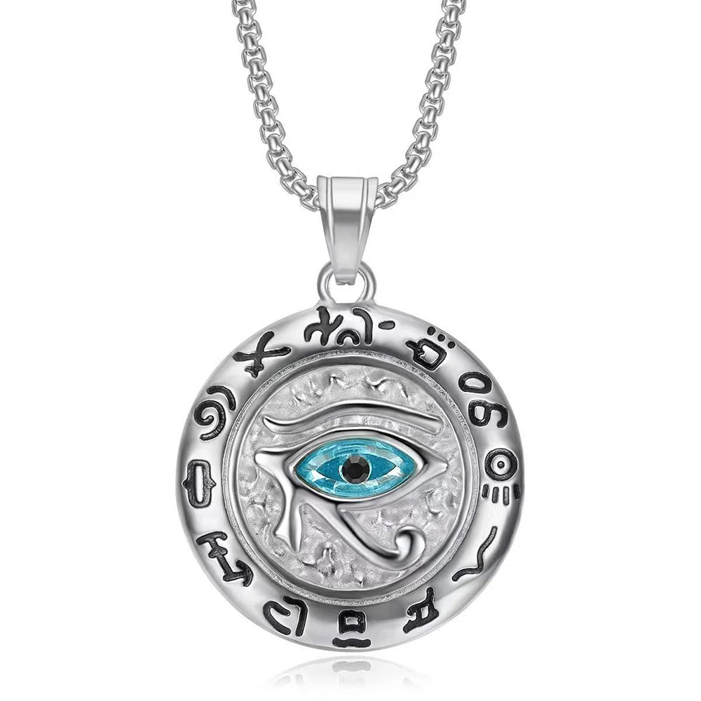 Eye of Horus Stainless Steel Pendant Necklace