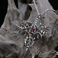 Iced Out Crown of Thorns Cross Pendant Necklace