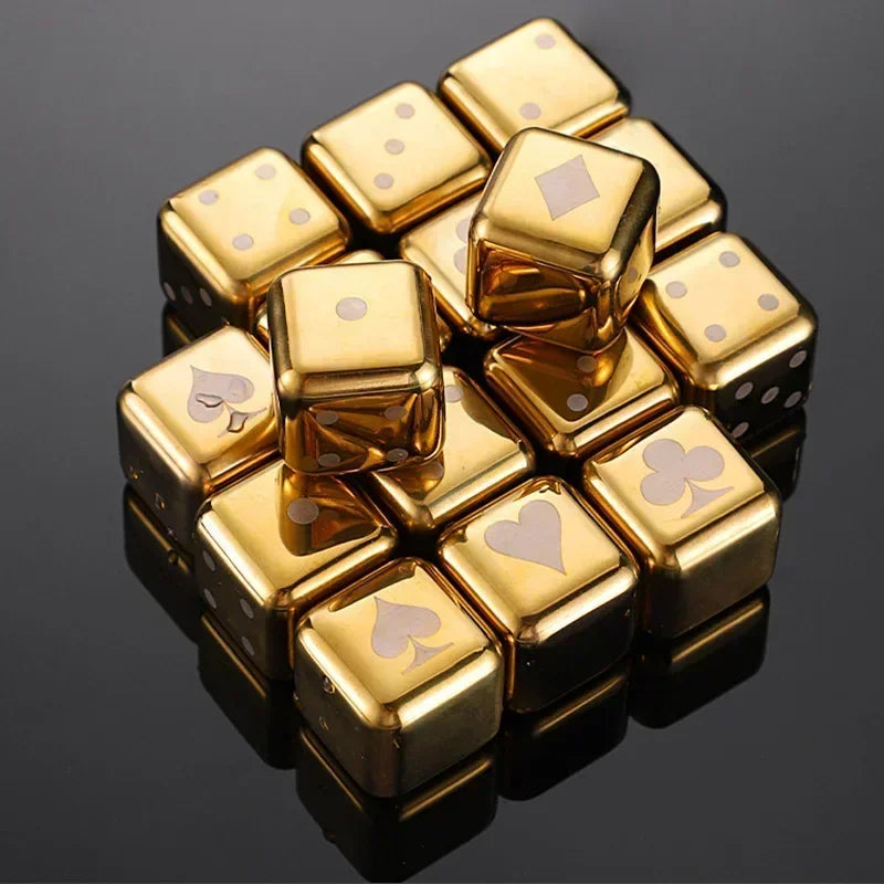 Reusable Whiskey Stones Stainless Steel Ice Cubes Quick-Freeze Wine Cooler Food Grade Metal Pellets Beer Cooler Bar