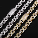 Iced Out Infinity Bracelet Stainless Steel 10MM