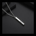 Minimal Long Pendant Necklace — Stainless