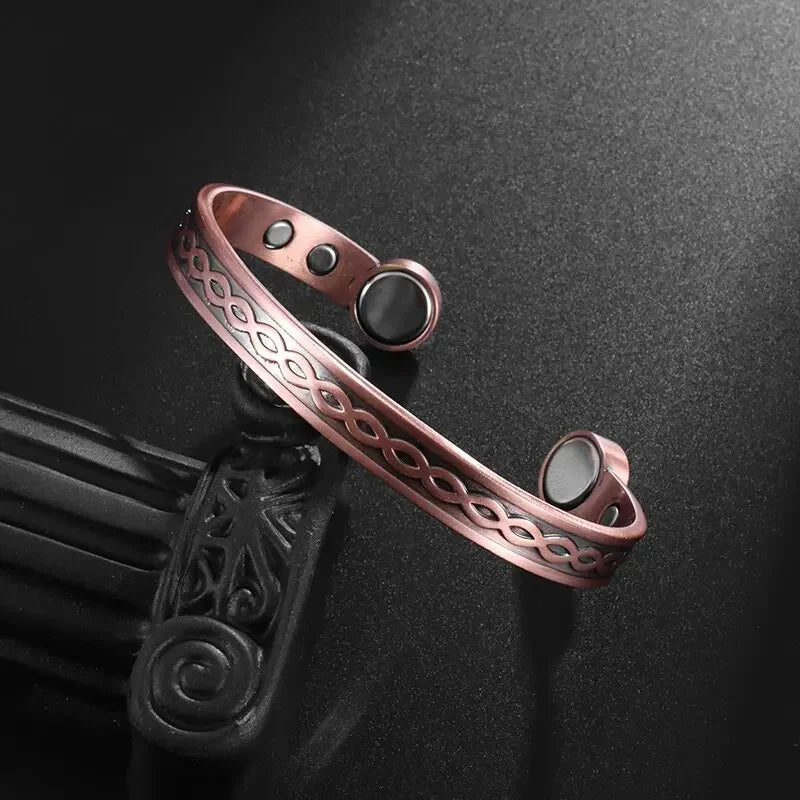 High Quality Copper Engraved Totem Magnetic Adjustable Bracelet for Men Women Joint Protection Pain Relief Biomagnetic