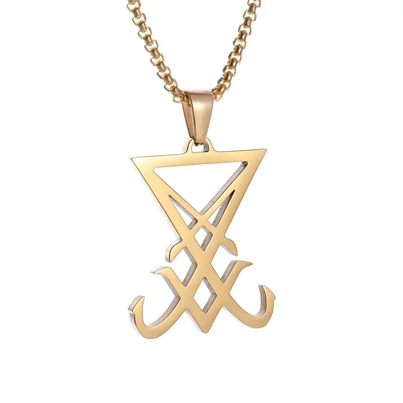 Stainless Steel Square Black Natural Stone Necklace Beautiful Geometric Polygon Pendant for Women Casual Punk Jewelry