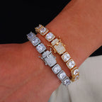 Stainless Steel Tennis Bracelet Cluster 10MM