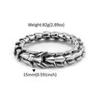 Dragon Viking Steel Bracelet Vintage 316L Nordic
