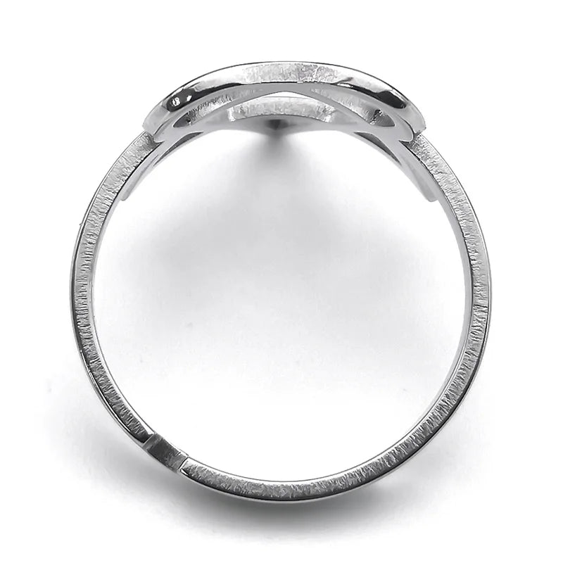 Steel Ring Heartagram Symbol Him Music Band Hollow