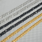 Bwise 2022 Fashion Classic Figaro Chain Necklace Men Stainless Steel Long Necklace For Men Women Chain Jewelry