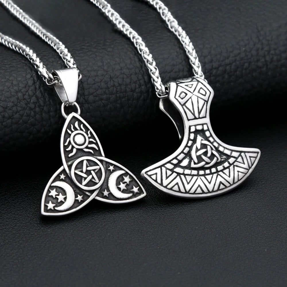 Viking Celtic Knot Pendant — 316L Stainless Steel
