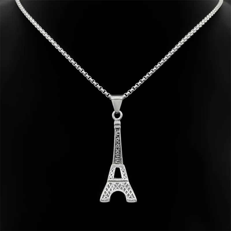 Silver Pendant Lovely Faja Vintage Paris Eiffel
