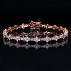 Rose Gold Tennis Bracelet Iced Out CZ 6MM