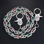 Iced Out Keychain Diamond Colored Zircon
