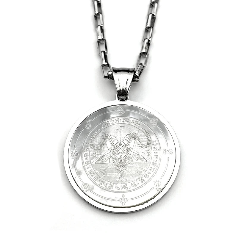 Star Baphomet Steel Pendant Witchcraft Goth Sabbatic