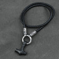 Viking amulet Jewelry Nordic viking rune with thor hammer pendant necklace with stainless steel -king chain