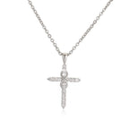 Cross Pendant Necklace — Gold-Tone