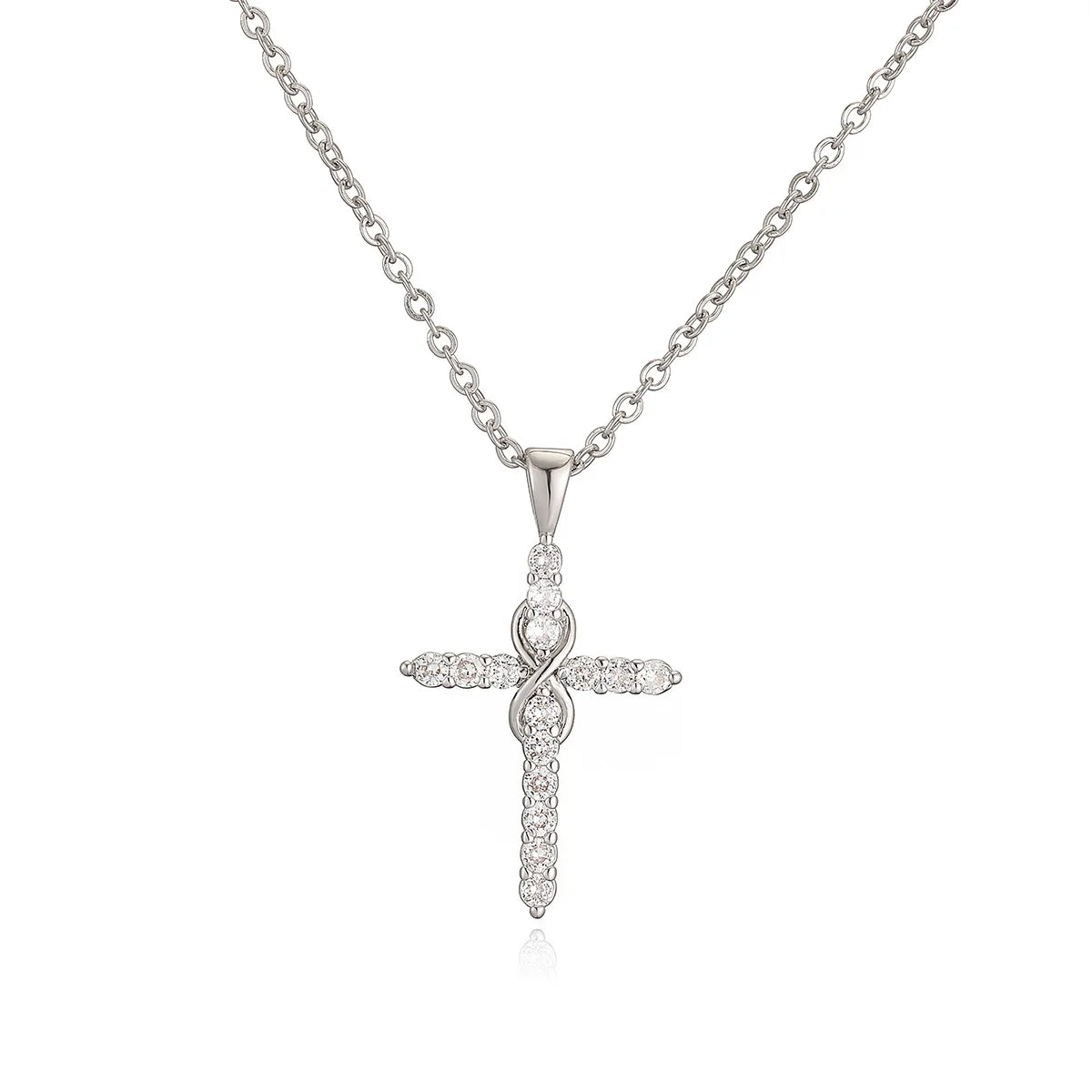 Cross Pendant Necklace — Gold-Tone