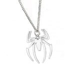 Cute Spider Animal Pendant Necklace for Girls Silver Color Chain Necklace Y2K Style Women Neck Accessories Trendy