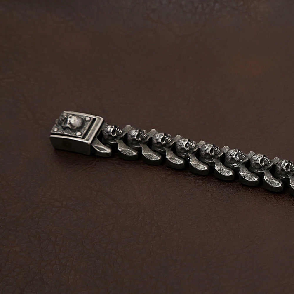 Skull Bracelet — 316L Stainless Steel