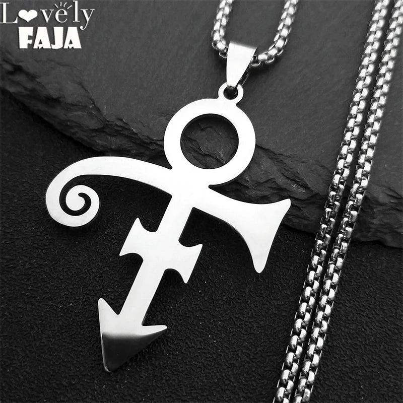 Minimal Love Symbol Necklace — Stainless