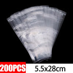 300/50Pcs Disposable Transparent Popsicle Bags Ice Cream Juice Yogurt Chocolate Ice Bags DIY Kitchen Accessories Cool