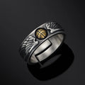 Vintage Personalized Creative Basketball Ring Men's Open Ring Rock Hip Hop Ring Pendant Trend Couple Gothic Niche