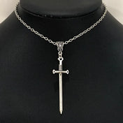 Gothic Sword Pendant Necklace — Zinc Alloy