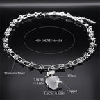 Iced Out Heart Star Pendant Necklace — Stainless Steel
