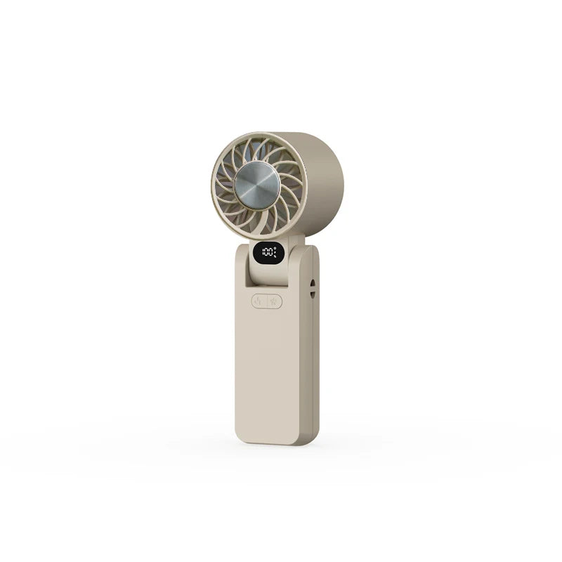 Portable High Speed Handheld Cooling Fan 4000mAh Rechargeable with 100 Adjustable Wind Speeds Mini Foldable Turbo Air