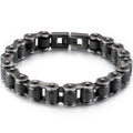 Punk Rock Bracelet for Man 11/13MM Men's Stainless Steel Motorcycle Chain Bracelets Biker Jewelry Hip Hop Charms for
