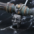 Biker Retro 2024 New Fashion 316L Stainless Steel Punk Rock Skull Mask Pendant Necklace For Man Women Music Brand