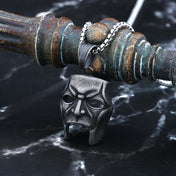 316L Punk Skull Mask Pendant Necklace — Stainless