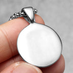Yin-Yang Pendant Necklace — Stainless Steel