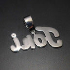 Iced Out Letter Initial Necklace Name