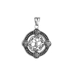 Odin Steel Pendant Vintage Viking Tree Life 316L