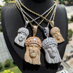 2026 New Hip Hop CZ Stone Paved Bling Iced Out JESUS PIECE Pendants Necklaces Gold Silver Color Charm for Men Rapper Jewelry