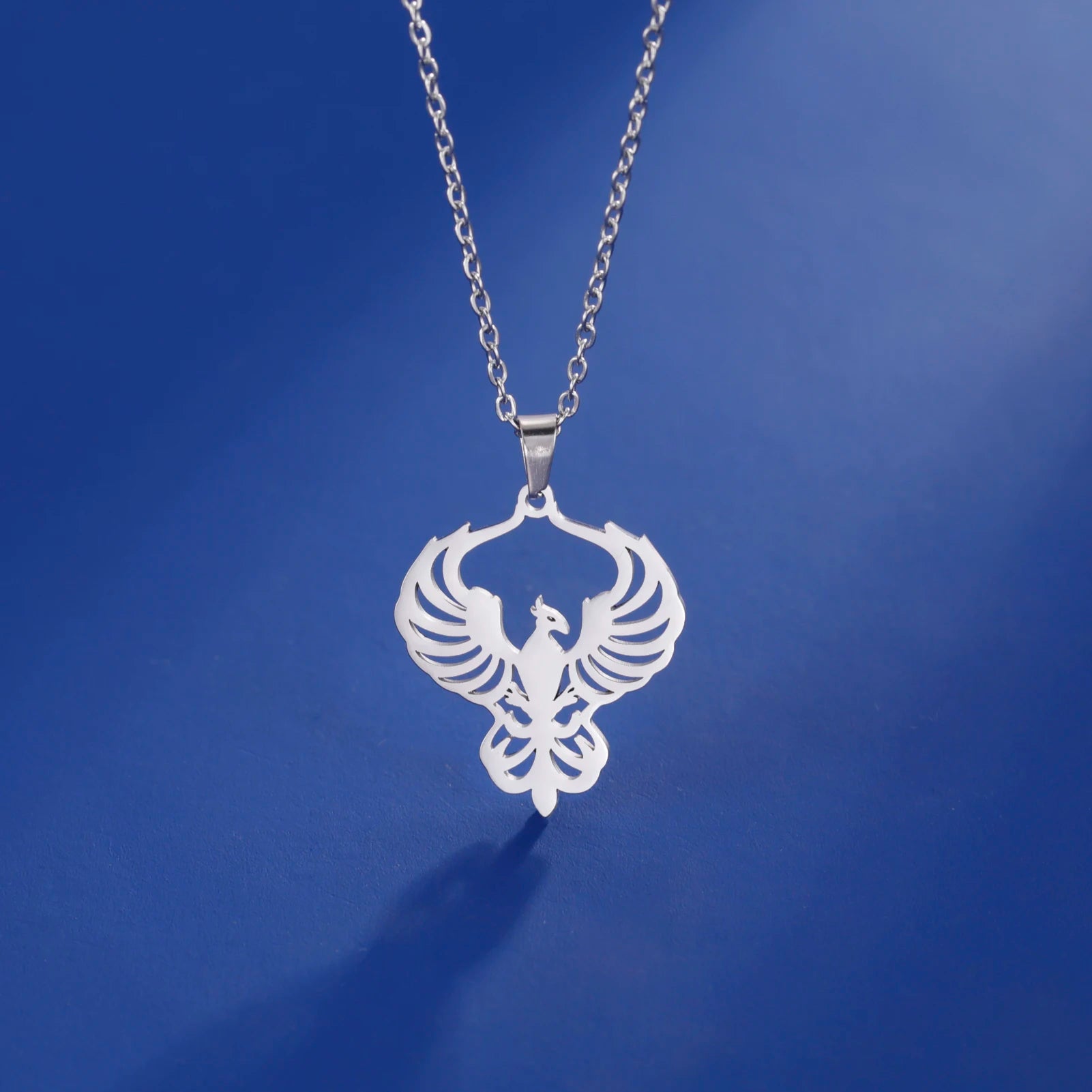 Phoenix Necklace Supernatural Amulet Chain God Bird Gift For Woman Men Kid Child Gold Color Stainless Steel Pendant Jewelry