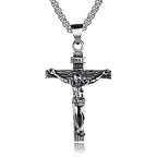 Jesus Cross Gold Pendant Necklace