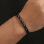 Men's Hip Hop Solid Chain Set 316L Stainless Steel Rope Necklace & Bracelet Man Punk Gothic Male Jewelry Accessories