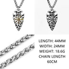 Viking Vegvisir Stainless Steel Pendant Necklace