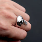 Punisher Skull Biker Ring — Stainless Steel