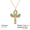 Eye of Horus Cross Wing Pendant Necklace
