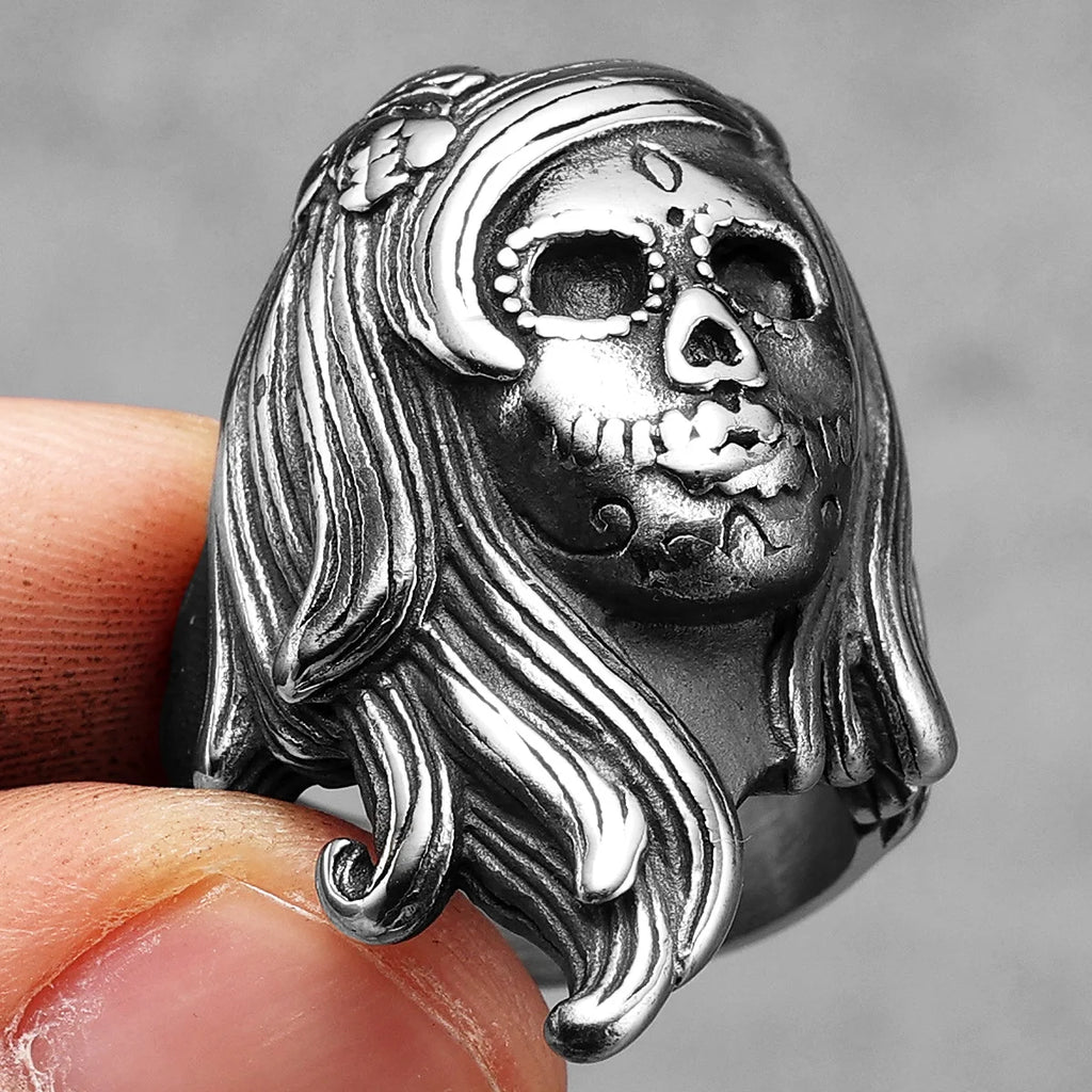 Skull Gothic Ring Stainless Steel