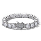 Stainless Steel Tennis Bracelet Cluster 10MM