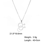 Amaxer Vintage Female Symbol Feminist Venus Necklace for Women Pendant Necklaces Chain Choker Jewelry Gift