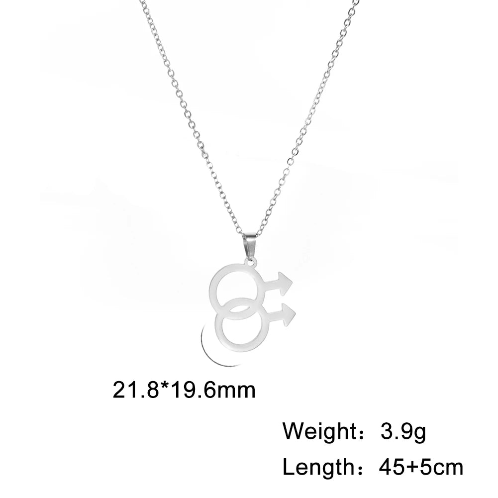 Amaxer Vintage Female Symbol Feminist Venus Necklace for Women Pendant Necklaces Chain Choker Jewelry Gift